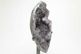 Sparkling, Amethyst Geode Section With Metal Stand #209047-1